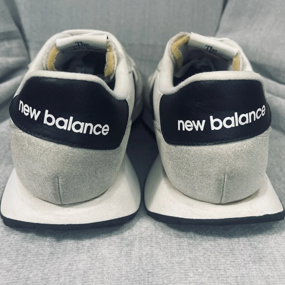 New Balance 237 Mens 8.5/Women's 10 White Black Grey Retro Running Shoes WS237BW